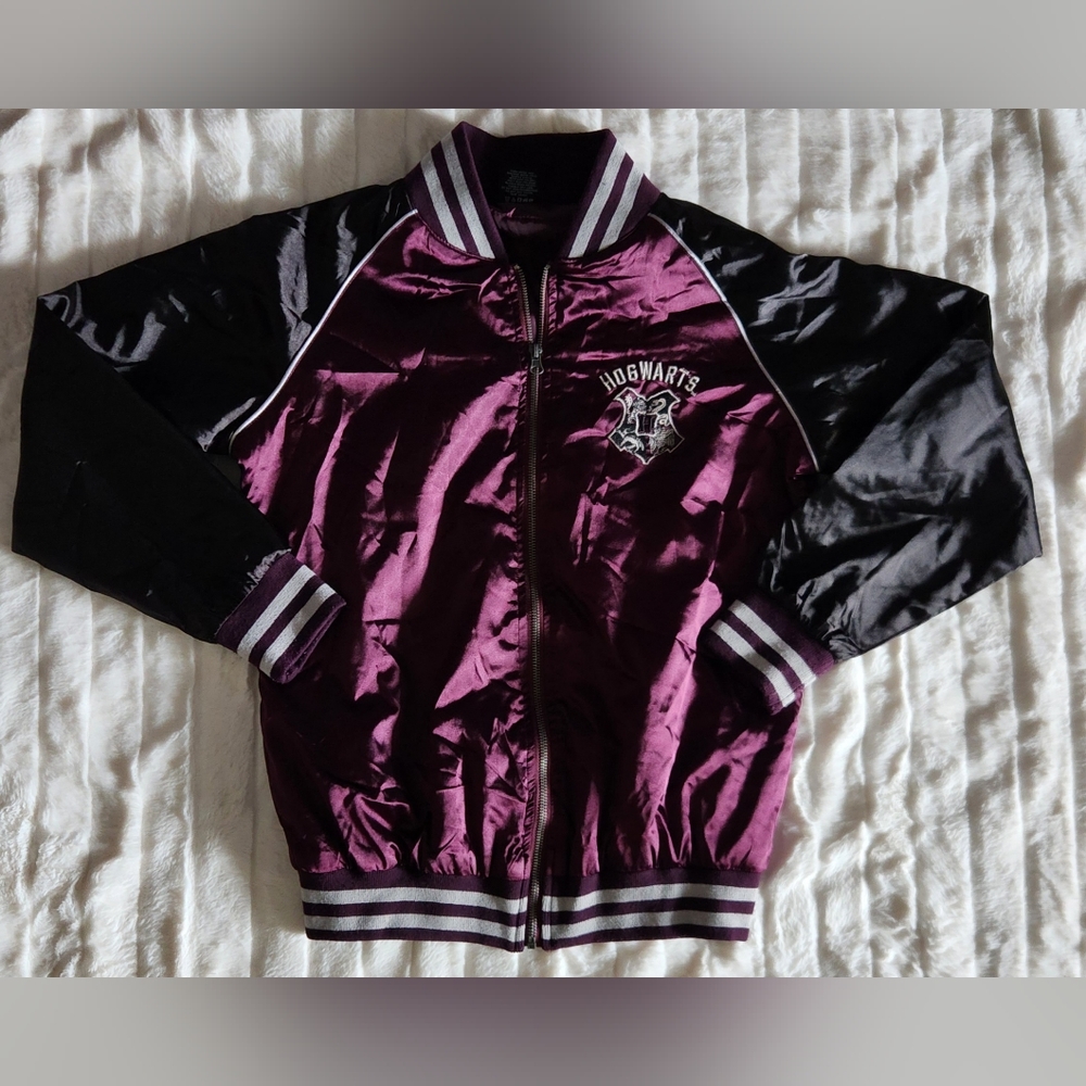 Harry Potter Jacket Womens Hogwarts Crest Letterman Medium